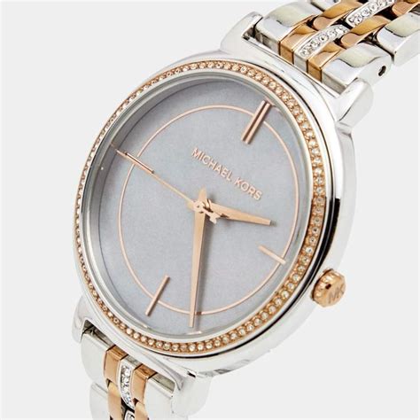 michael kors cinthia mother of pearl dial ladies watch|Michael Kors MK3641 Cinthia Women's Watch .